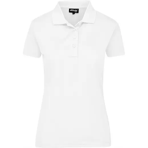 Ladies Pro Golf Shirt White Front